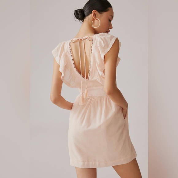 Anthropologie V-Neck Plunge Tunic Mini Dress - Picture 5 of 14